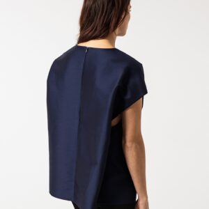 01052015_Lana_Look2_21199_0039.jpg Tucked Sleeve Blouse in Navy