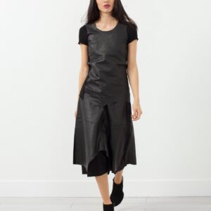 Leather Drop Crotch Pants