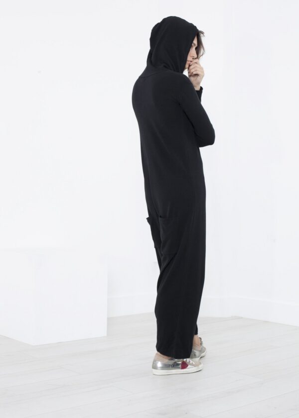 0810_lana_look01_43.jpg Knit Hooded Jumpsuit in Black