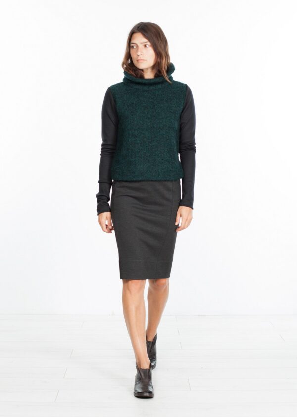 2014-07-26_Lana_Look_02_016.jpg Boucle Turtle Neck in Green/Black