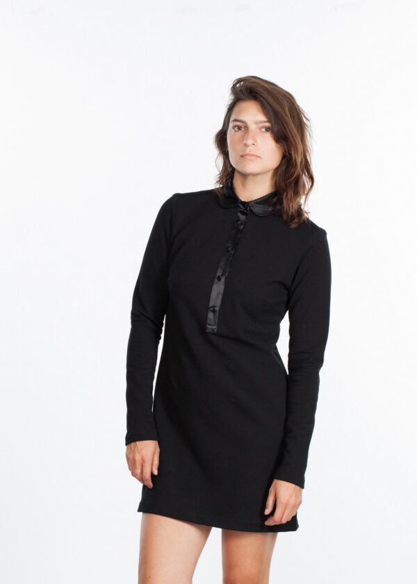 2014-07-26_Lana_Look_15_282.jpg Fleece Jersey Dress in Black