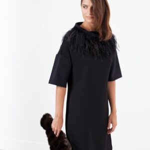 2014-08-02_Lana_Look_29_669.jpg Ostrich Plume Dress in Black