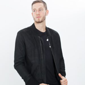 2014-08-25_Matt_Look_018.jpg Broken Leather Bomber in Black