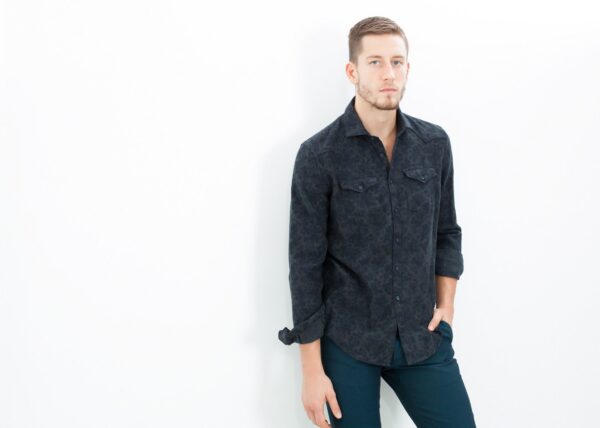 2014-08-25_Matt_Look_213.jpg Western Arkansas Button-Up in Dark Hash Floral