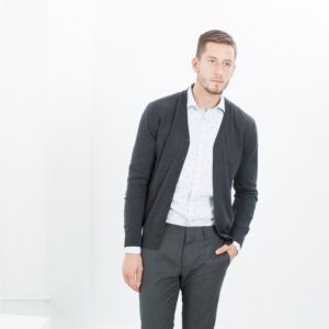 2014-08-25_Matt_Look_225.jpg Hidden Placket Cardigan in Charcoal