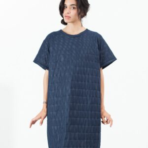 2014-09-09_Ashley_Look_04_4297.jpg Quilted Mesh T-Shirt Dress in Navy