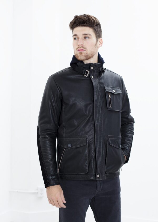 2014-09-14_Spencer_Look_01_23.jpg Prince Leather Field Jacket in Meteor