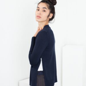 Square Cardigan in Navy