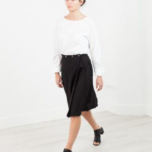 20141215_Lana-958.jpg Wrap Snap Skirt in Black