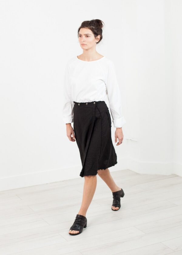 20141215_Lana-958.jpg Wrap Snap Skirt in Black