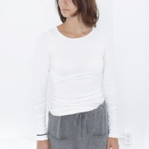 Stretch Tee in Milk
