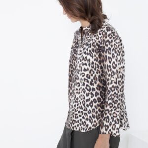 Madame L Blouse in Leopard
