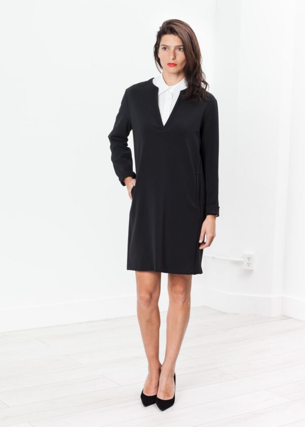 2014_10_25_Lana_Look5_01.jpg A-Line Pocket Shift in Black