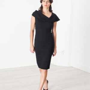 Asymmetric Dress in Black