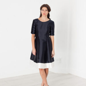 Tie Dress in Navy