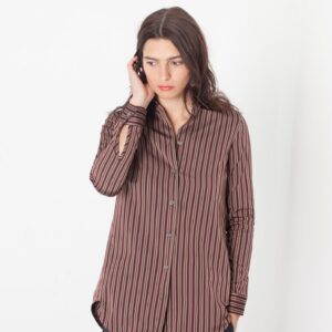 2014_11_17_Lana_Look31_02.jpg Sheen Button-Up in Red/Tan