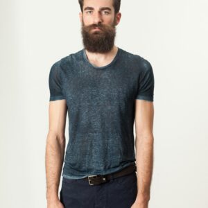 2014_11_3_Addis_Look11_01.jpg Melange T-Shirt in Navy/Black