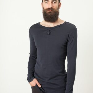 2014_11_3_Addis_Look3_01.jpg Cotton Henley in Blue Grey
