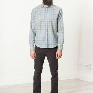 Paul Shirt in Grey Flannel