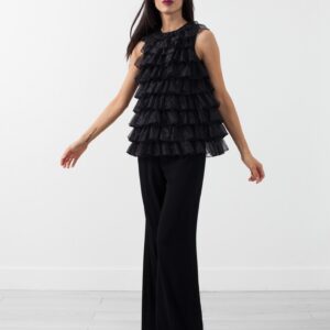 Organza Ruffle Top