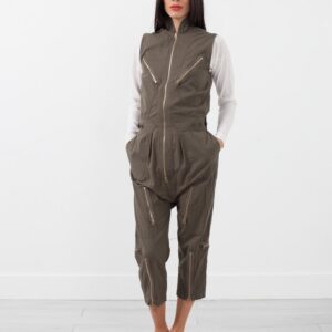 Sleeveless Harem Flightsuit