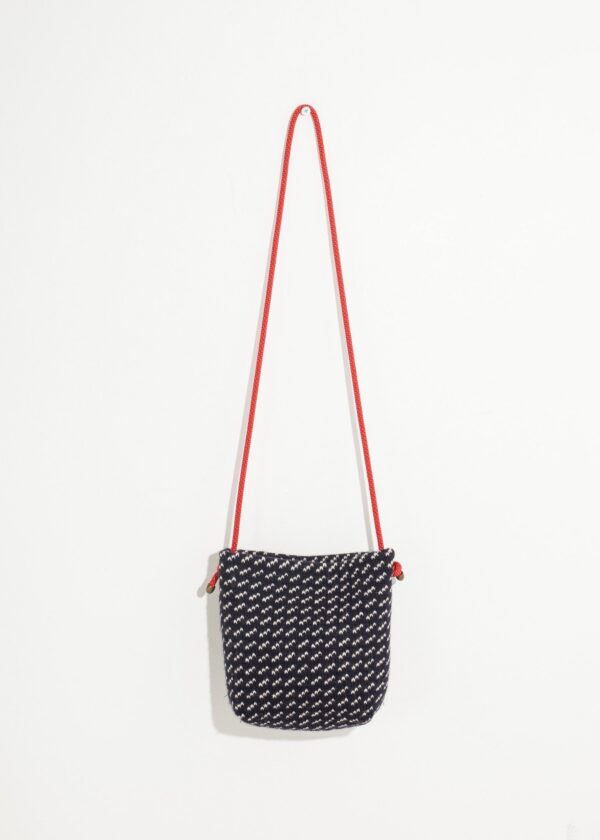 Product_16826_a.jpg Wool Shoulder Pouch in Black/White
