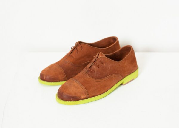 Verba_6781.jpg Suede Oxford in Natural/Lime