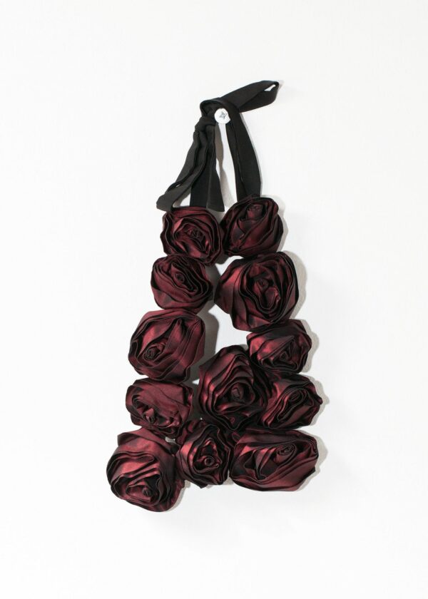 product_necklace_mariacalderara_rose-necklace_red01.jpg Rose Necklace in Red